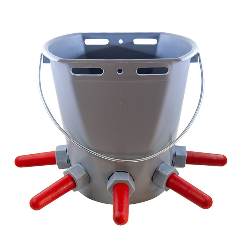 Kalverdrinkemmer - 5 delige set - 8 liter - Kalver drink emmer