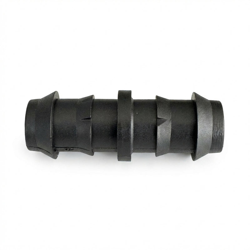 Slangverbinder voor druppelslang en tyleenslang – geribde slangtule / barbed connector
