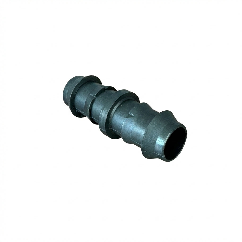 Slangverbinder voor druppelslang en tyleenslang – geribde slangtule / barbed connector