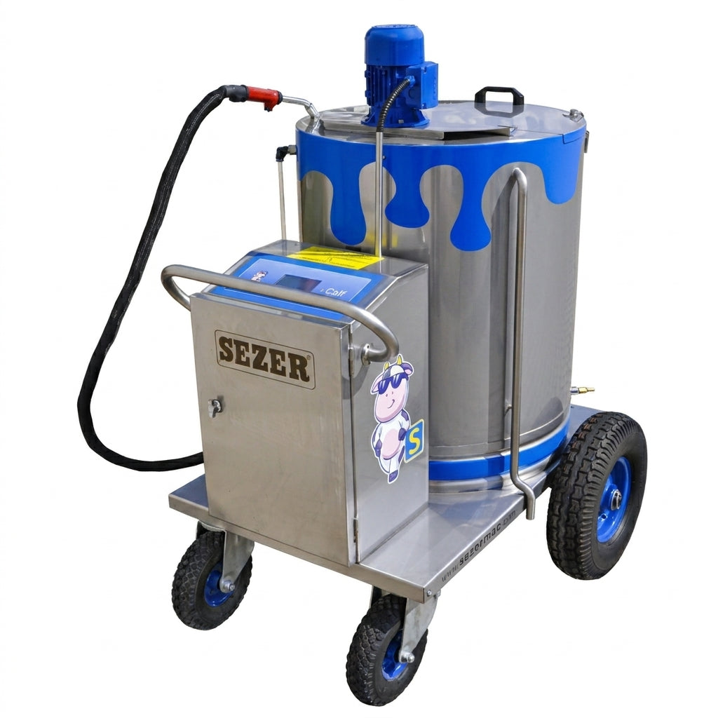 S-Calf Kalvermelkbereider / Melktaxi 150 L – Verrijdbaar – met Pasteurisatie