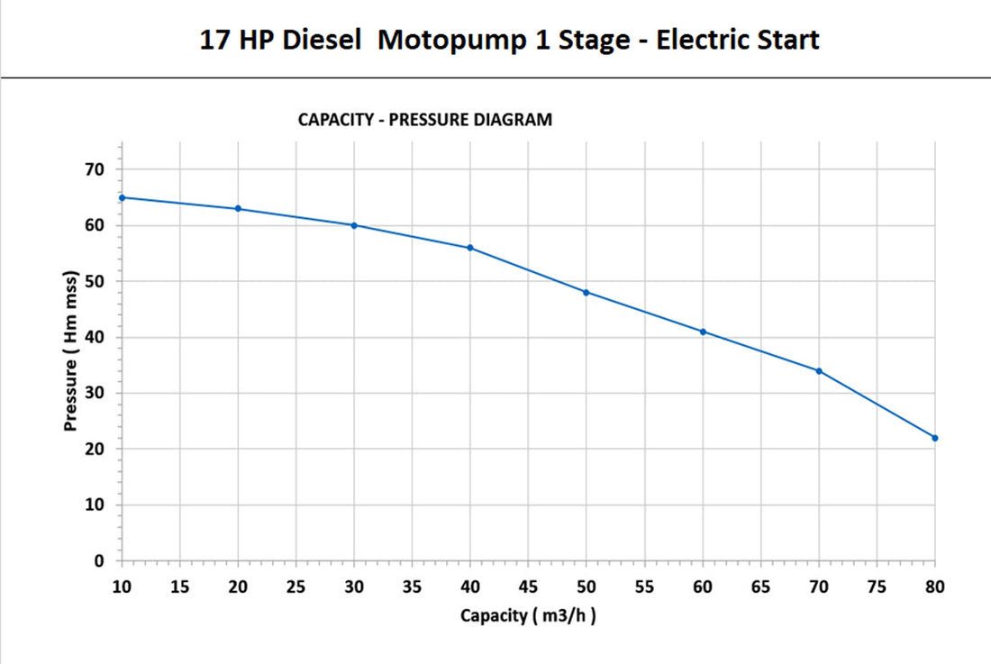 Yüzüak 17 pk Dieselmotorpomp 1-traps
