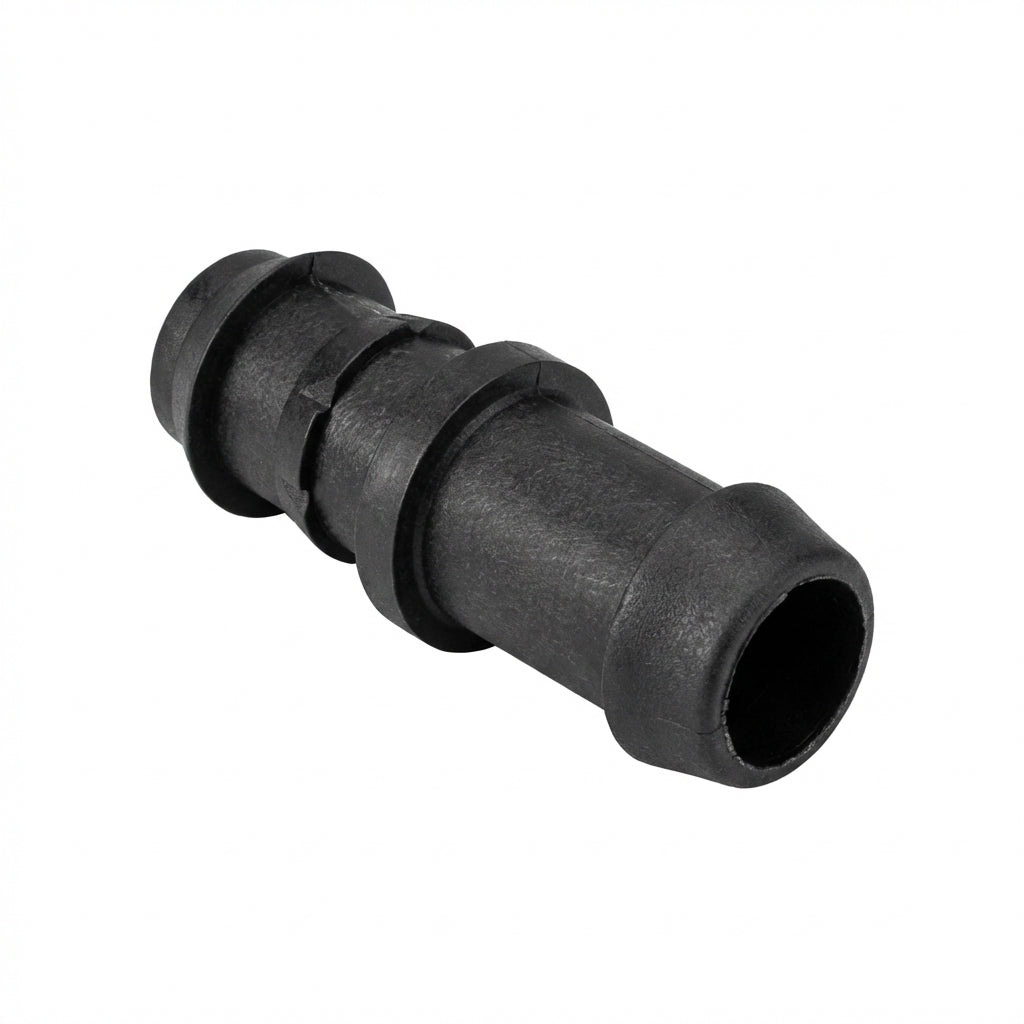 Startverbinder druppelslang/tyleenslang met rubber – rechte barbed slangtule