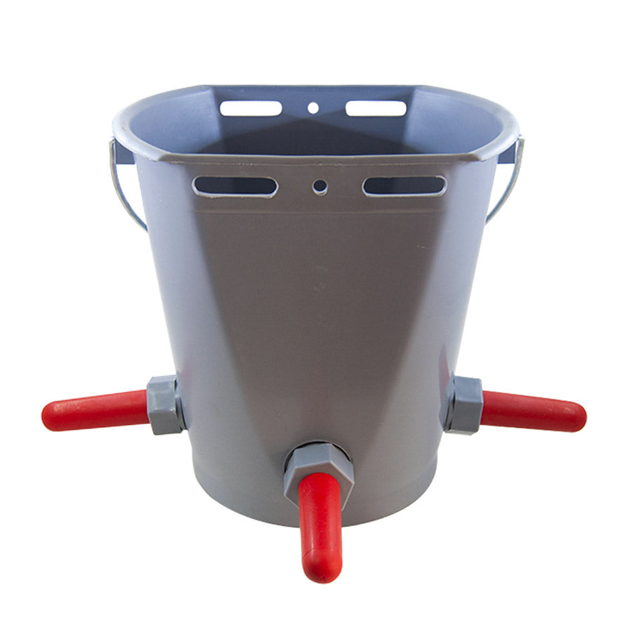 Kalverdrinkemmer – 3 delige set - 8 liter - Kalveremmer - Emmer