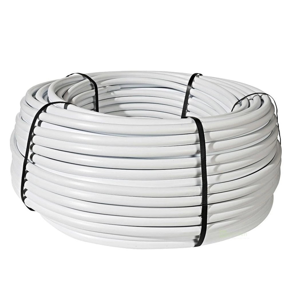 Netafim PE-slang – Ongeperforeerd – Wit/Zwart – Ø20 mm – 4 bar – 50 / 100 / 200 m