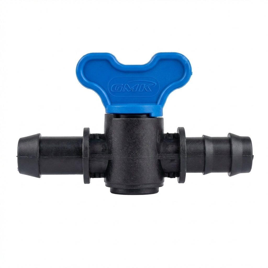 Startkraan druppelslang/tyleenslang met rubber – barbed slangtule