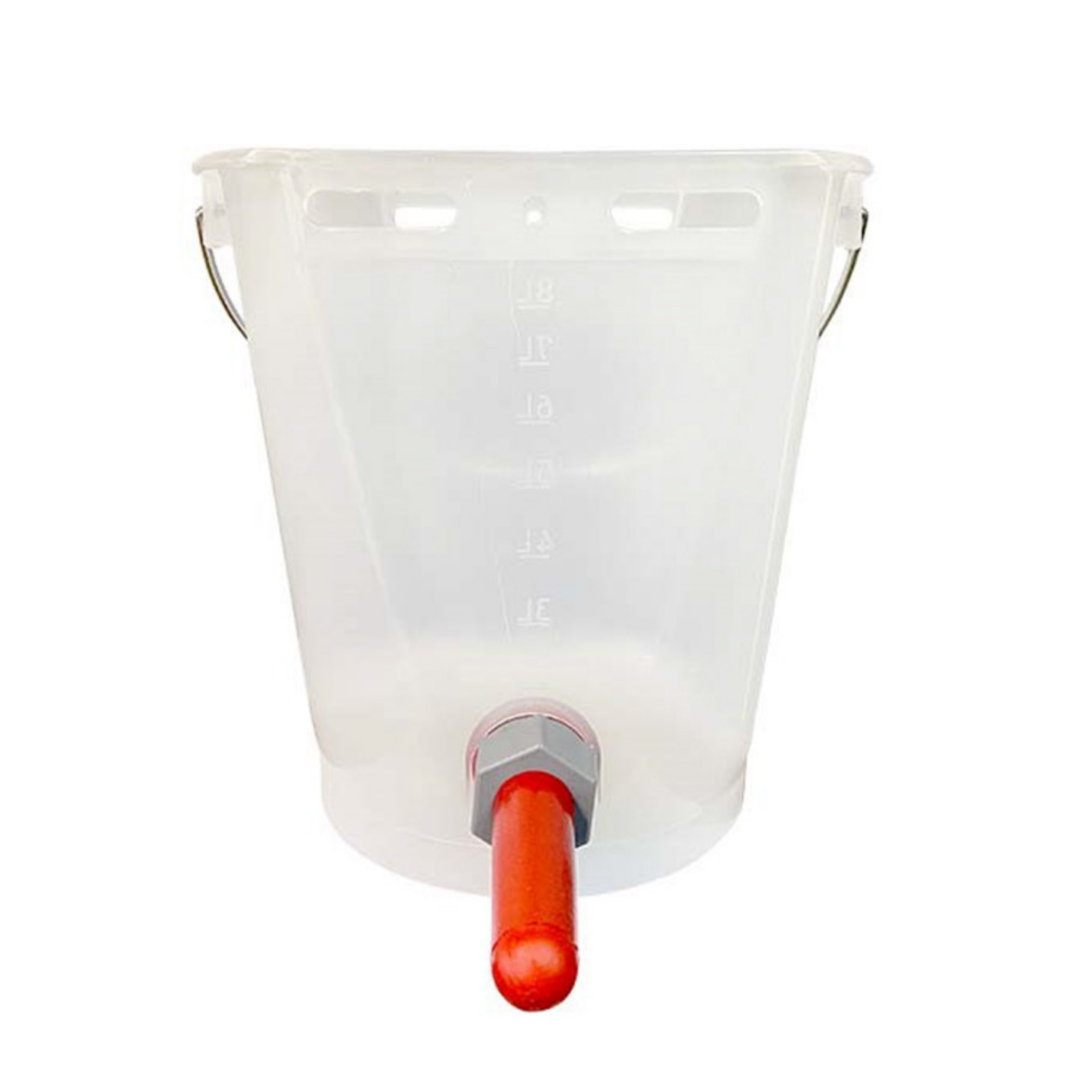 Kalverdrinkemmer transparant - 8 liter - Kalveremmer - Emmer - transparant met schaalverdeling