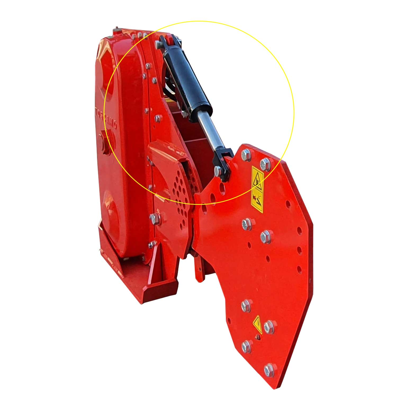 Optie: Hydraulisch zuigersysteem voor de rol