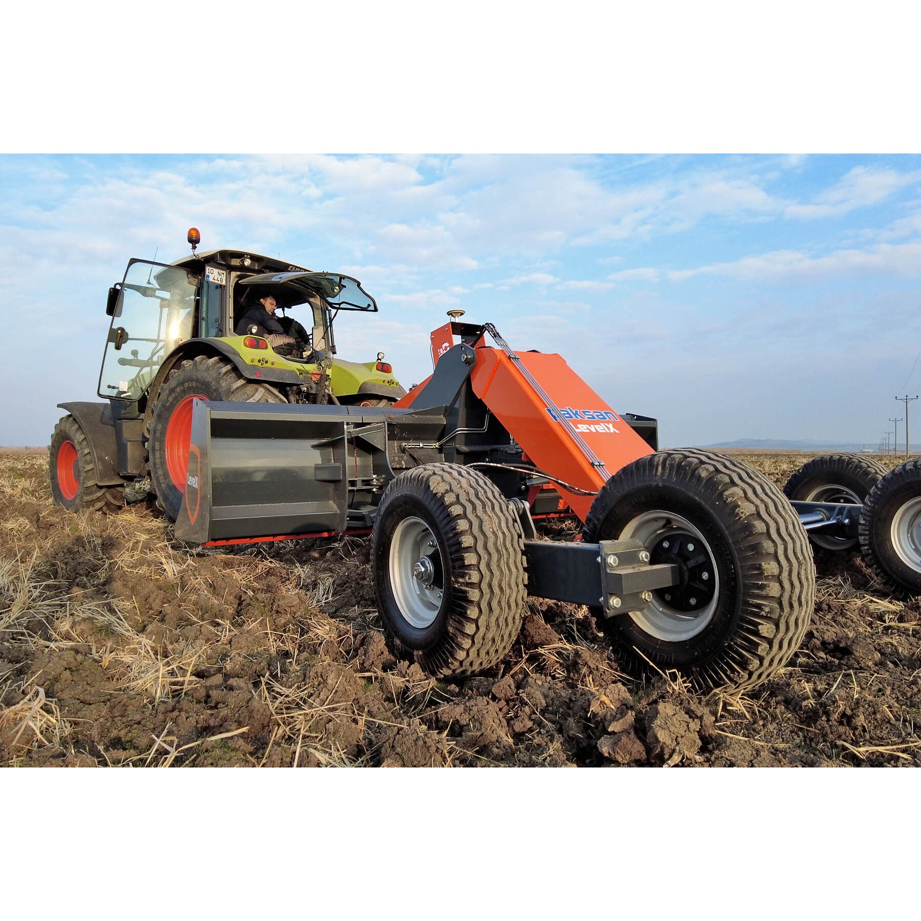 Paksan Planierhobel 4X GPS – 4 m – Hydraulische Planierklinge für landwirtschaftliche Flächen