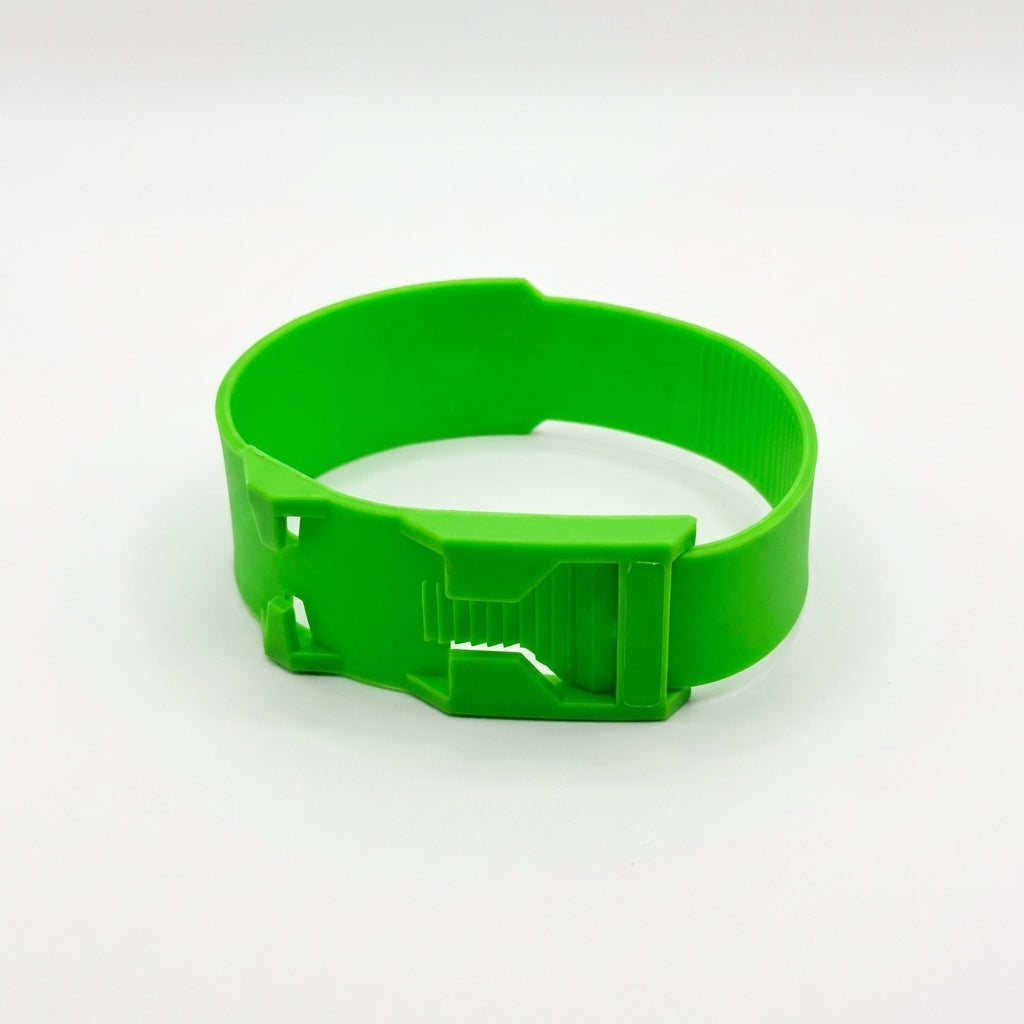 Koeherkenningsband - Kunststof - Geel/Rood/Blauw/Groen - 36 cm x 40 mm