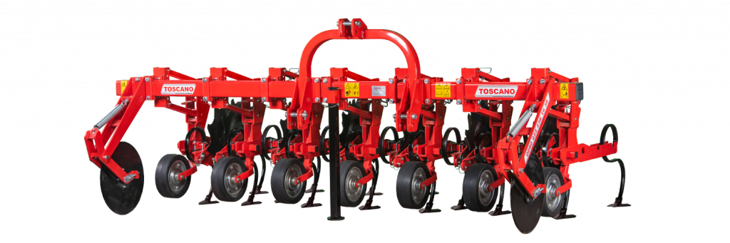 Toscano Schoffelmachine veer Brede unit vooraanzicht