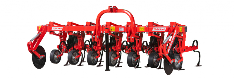 Toscano Schoffelmachine veer Brede unit vooraanzicht