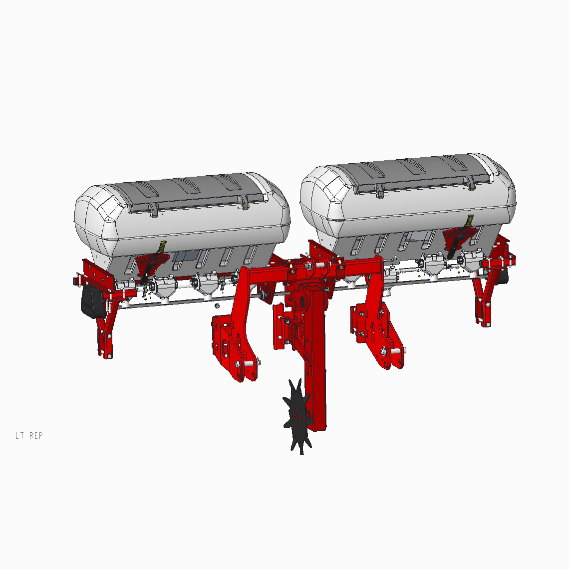 Toscano Schoffelmachine (veer) – Gecombineerde/bemestende unit
