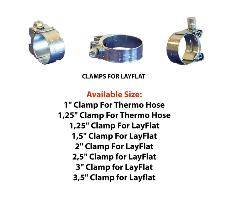 Yüzüak Slangklemmen voor thermoslang (1"–3,5")