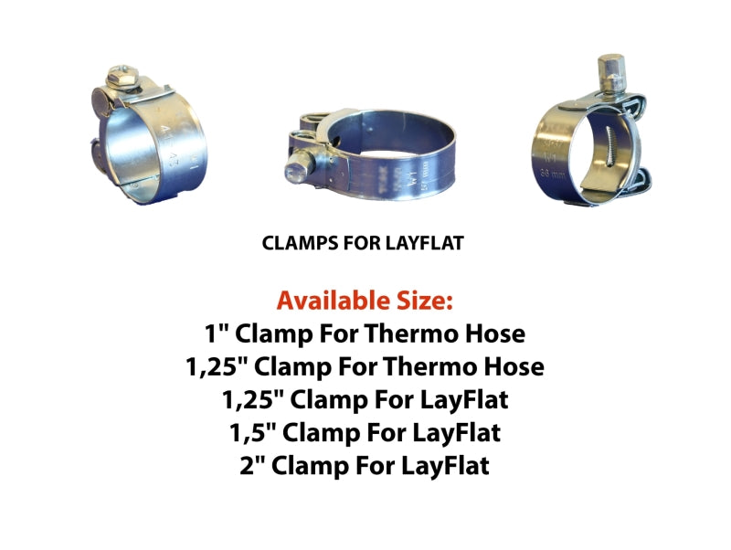 Yüzüak Slangklemmen voor layflat- en thermoslang