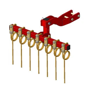 Toscano Schoffelmachine (veer) – Gecombineerde/bemestende unit
