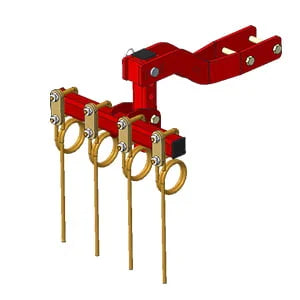 Toscano Schoffelmachine (veer) – Gecombineerde/bemestende unit